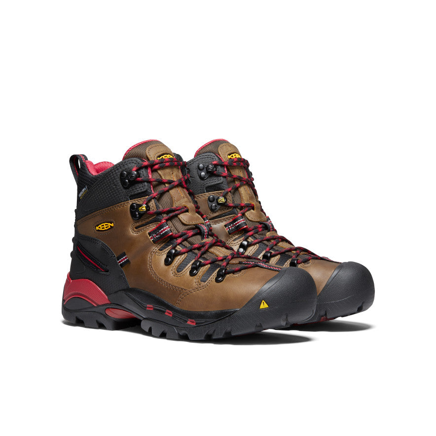Keen Men's Pittsburgh 6" Waterproof Boot (Steel Toe) | Bison