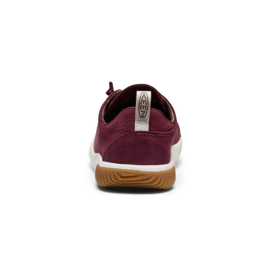 Keen Big Kids' KNX Leather Sneaker | Fig/Star White