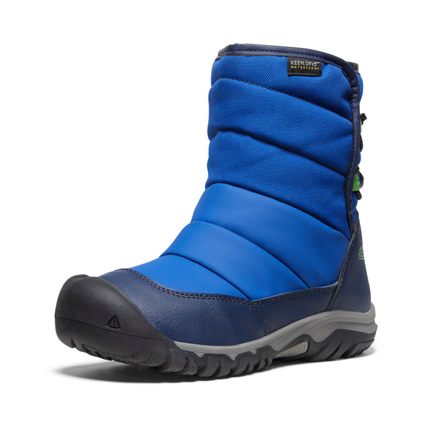 Keen Big Kids' Puffrider Waterproof Winter Boot | Naval Academy/Surf