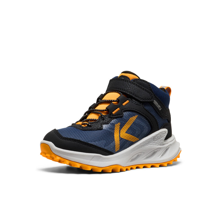 Keen Little Kids' Zionic Waterproof Boot | Naval Academy/Bright Marigold