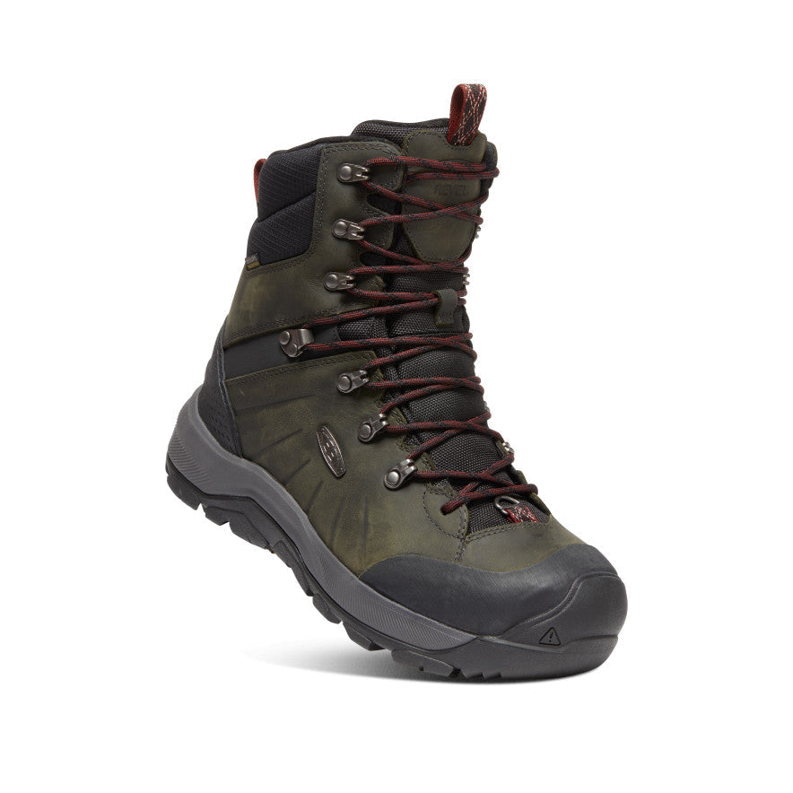 Keen Men's Revel IV High Polar Waterproof Boot | Magnet/Red Carpet