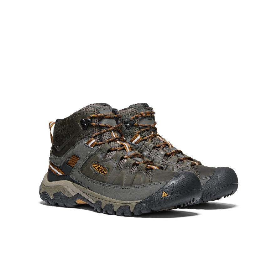 Keen Men's Targhee III Waterproof Mid | Black Olive/Golden Brown