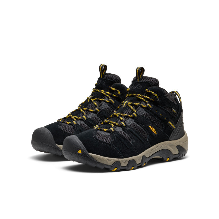 Keen Men's Headout Waterproof Hiking Boot | Black/Lemon Curry
