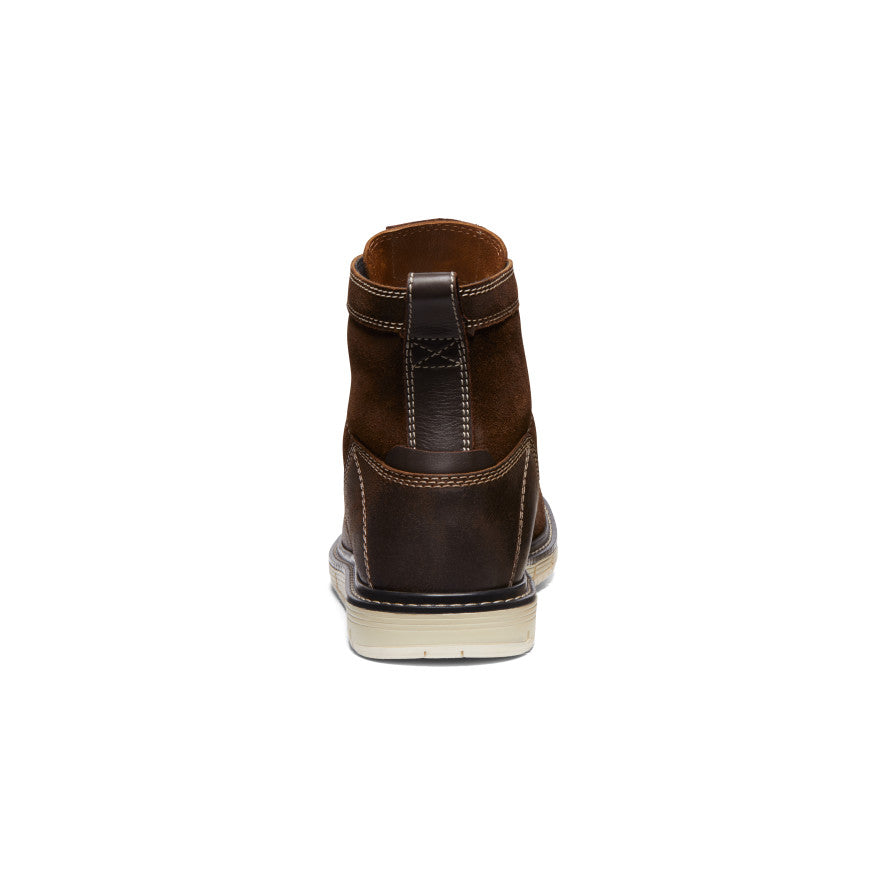 Keen Men's San Jose 6" Boot (Soft Toe) | Coffee Bean/Star White