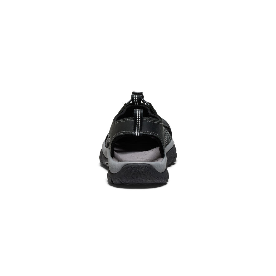 Keen Men's Newport Leather Sandal | Black/Steel Grey