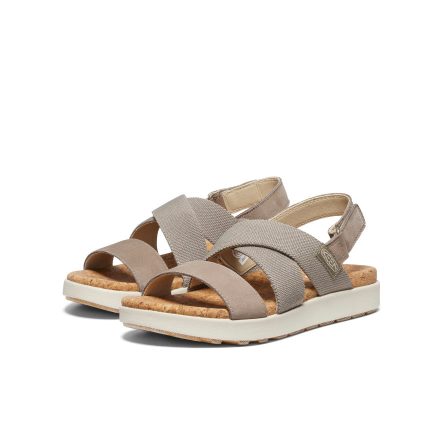 Keen Women's Elle Criss Cross Sandal | Brindle/Birch