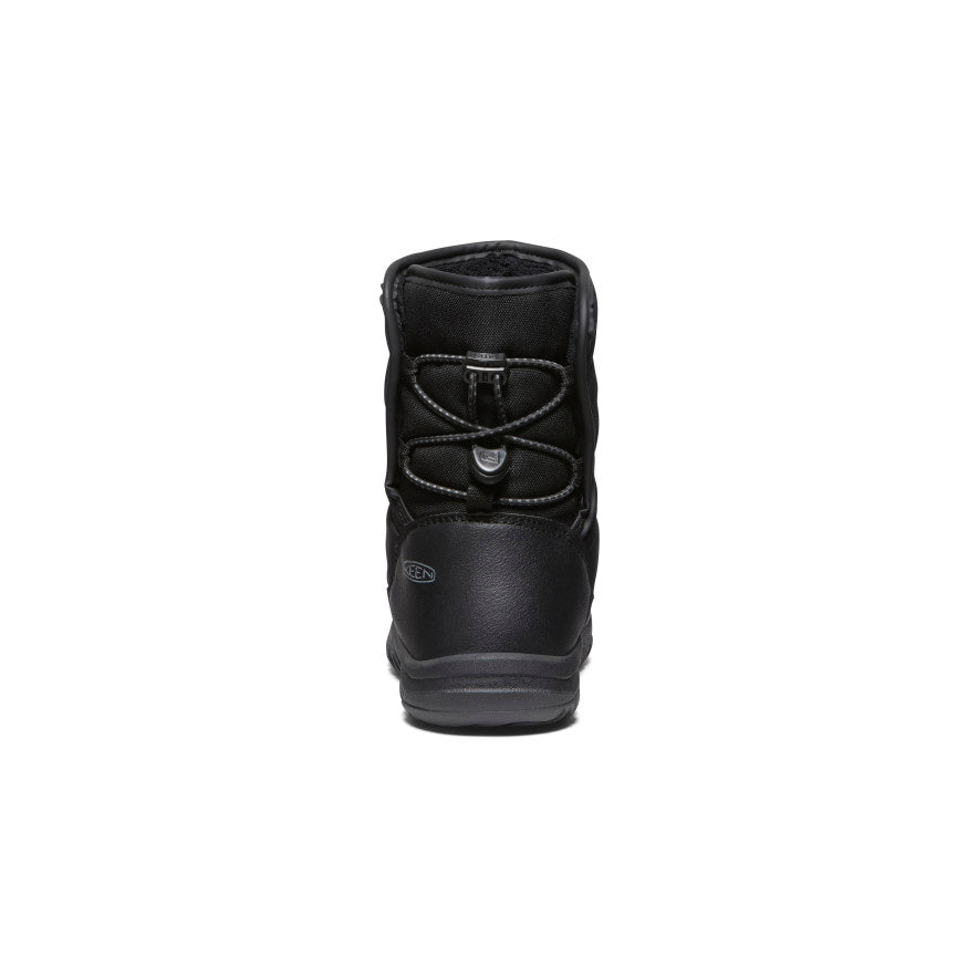 Keen Big Kids' Puffrider Waterproof Winter Boot | Black/Steel Grey
