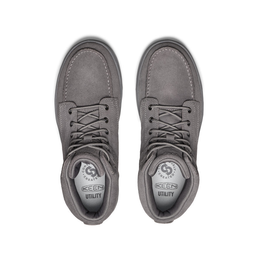 Keen Men's Gibson Boot (Soft Toe) | Steel Grey/Steel Grey