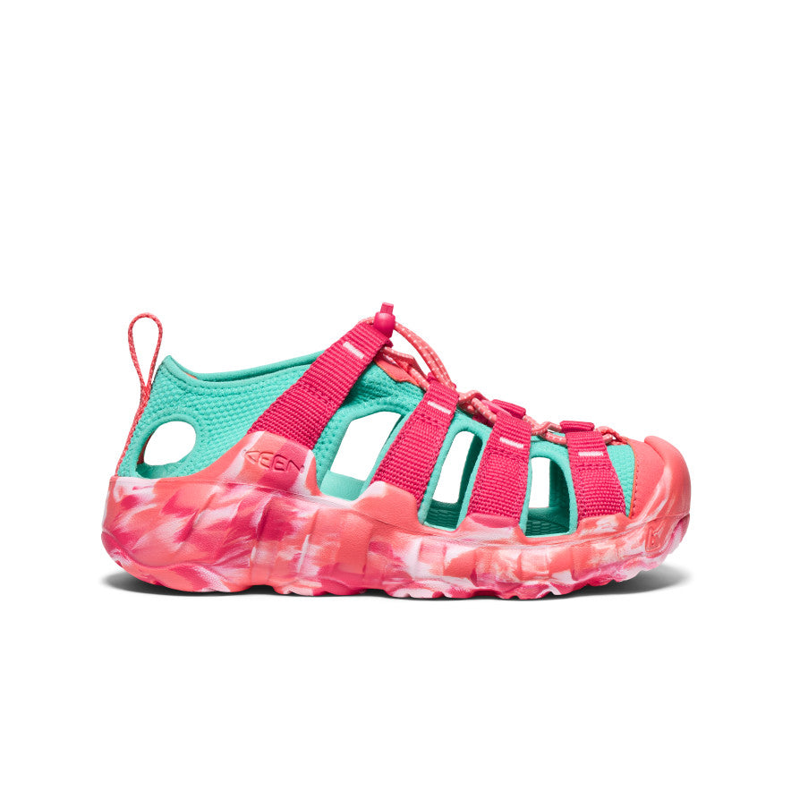 Keen Big Kids' Hyperport H2 Sandal | Raspberry/Pool Blue