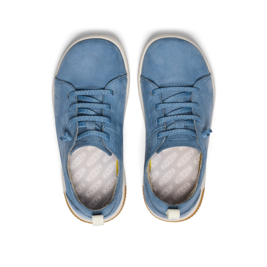 Keen Big Kids' KNX Leather Sneaker | Coronet Blue/Vapor