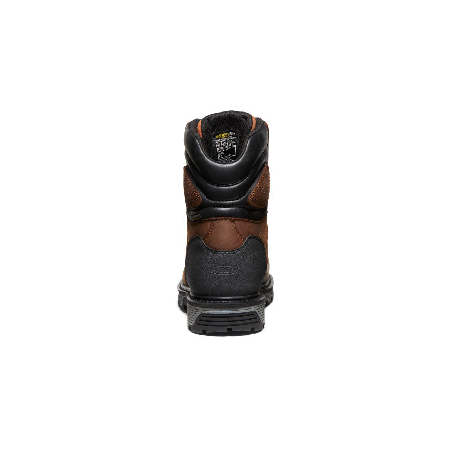 Keen Men's Camden 8" Insulated Waterproof Boot (Carbon Toe) | Leather Brown/Black