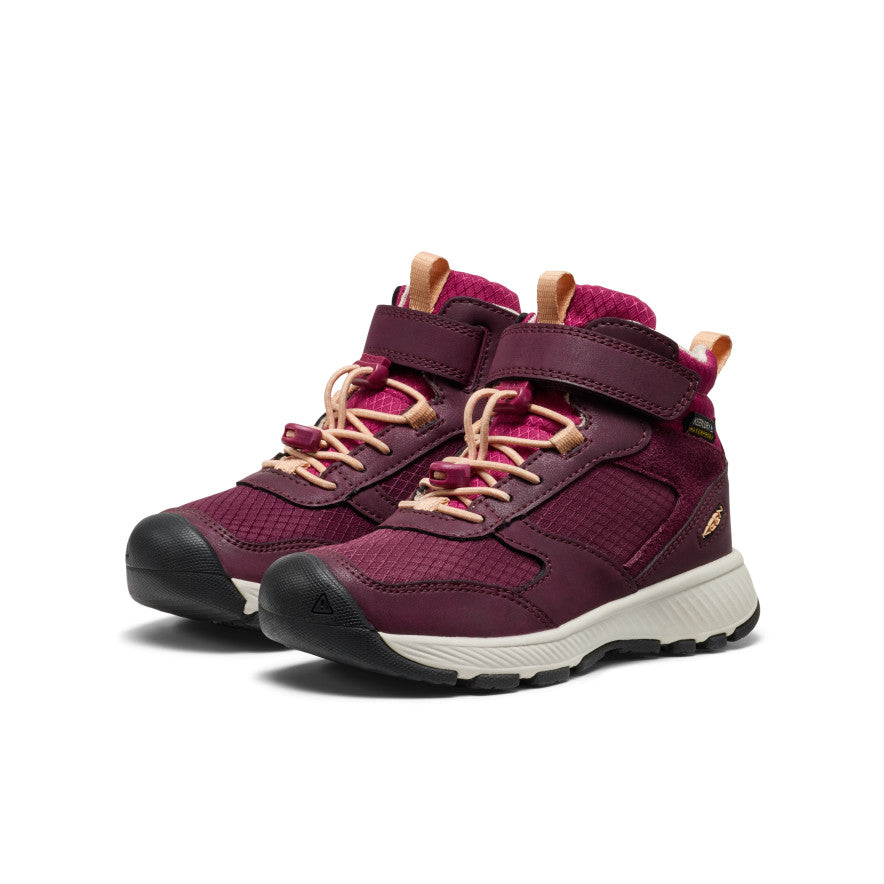 Keen Little Kids' Skua Waterproof Boot | Fig/Peach Fuzz