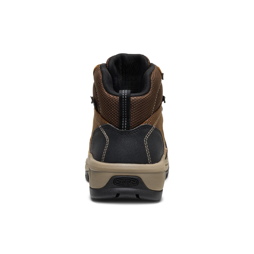 Keen Women's Skokie Waterproof Work Boot (Soft Toe) | Bison/Black