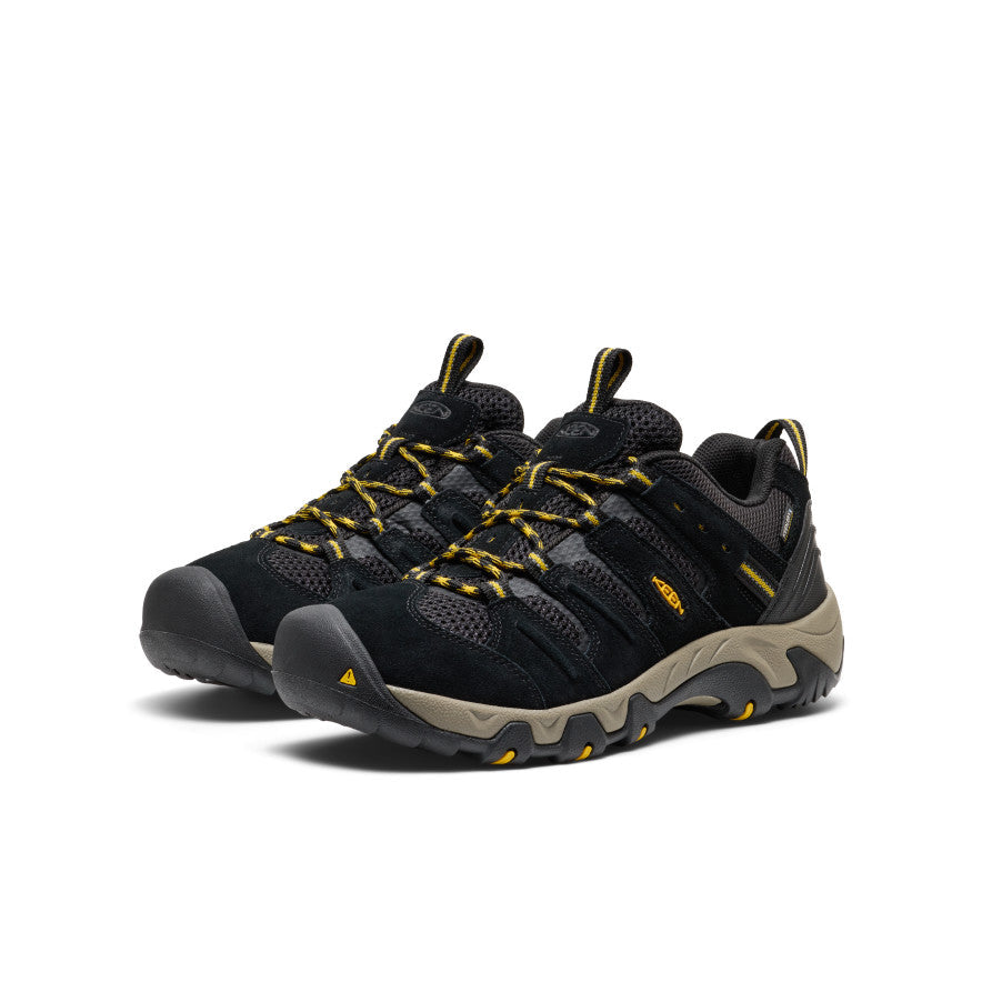 Keen Men's Headout Waterproof Hiking Shoe | Black/Lemon Curry