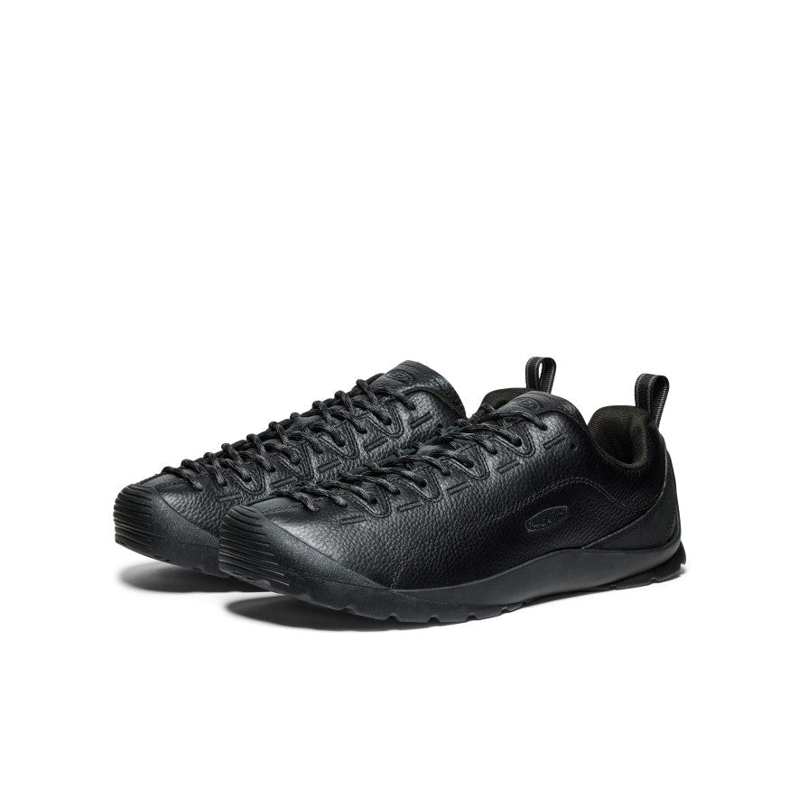 Keen Men's Jasper Sneaker | Black Smooth Leather