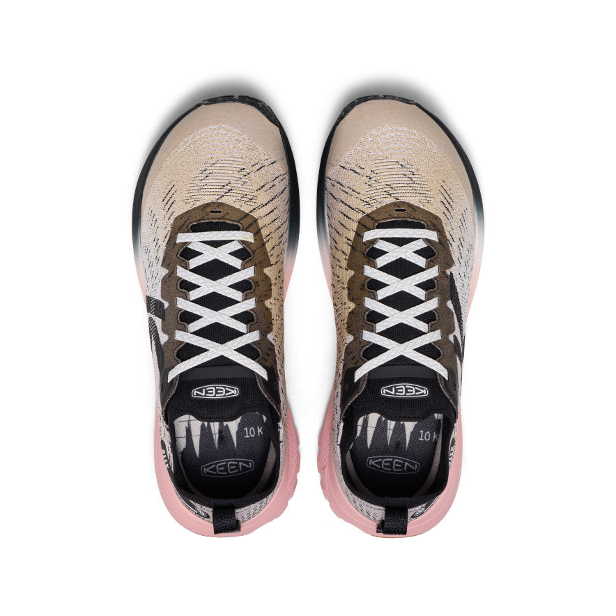 Keen Men's Seek Trail Running Shoe | Black/Sunset Sand