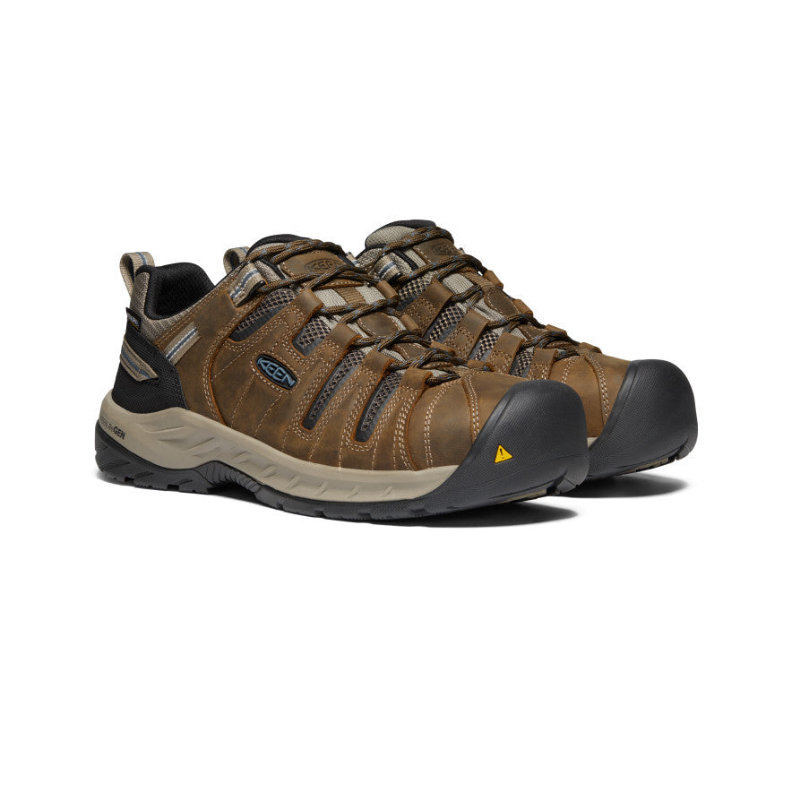 Keen Men's Flint II Waterproof (Steel Toe) | Cascade Brown/Orion Blue