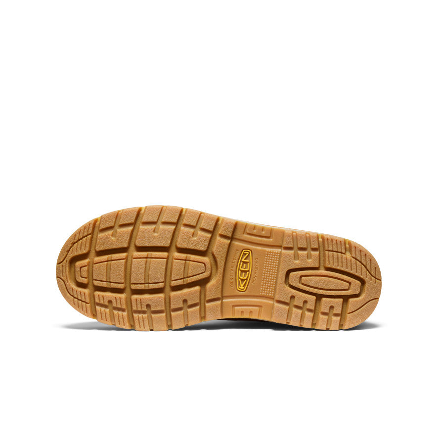 Keen Men's San Jose 6" Waterproof 90° Heel Boot (Aluminum Toe) | Bistre/Gum