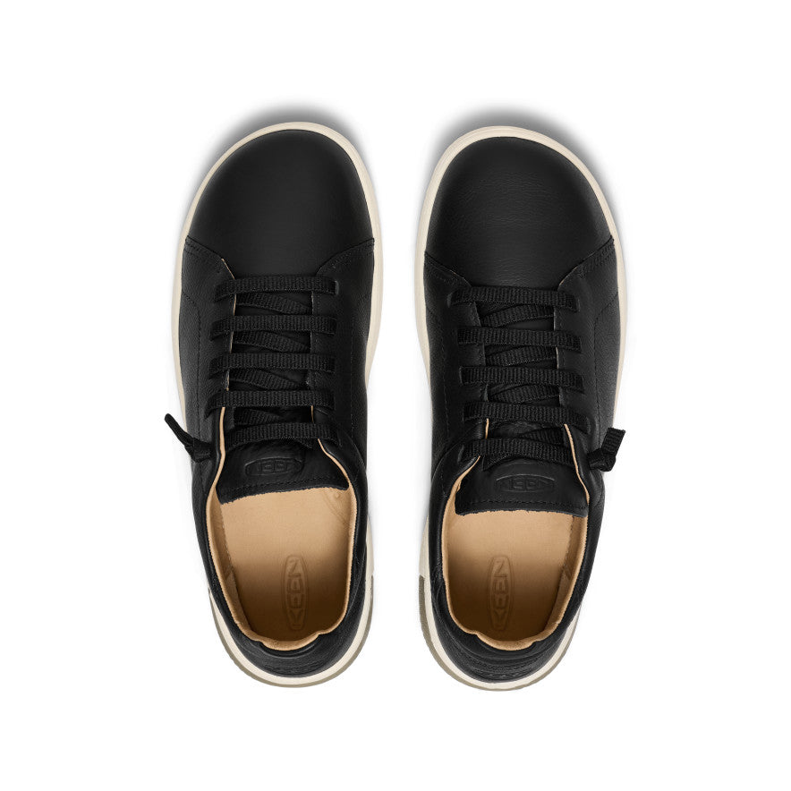 Keen Men's KNX Leather Sneaker | Black/Star White