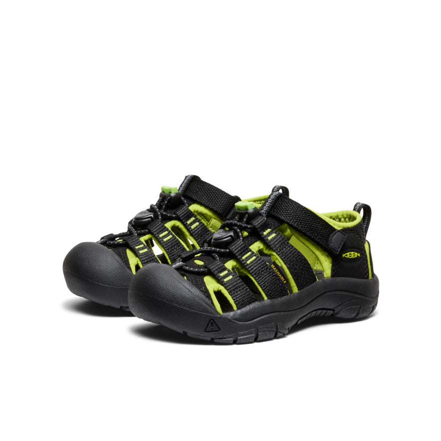 Keen Little Kids' Newport H2 | Black/Lime Green