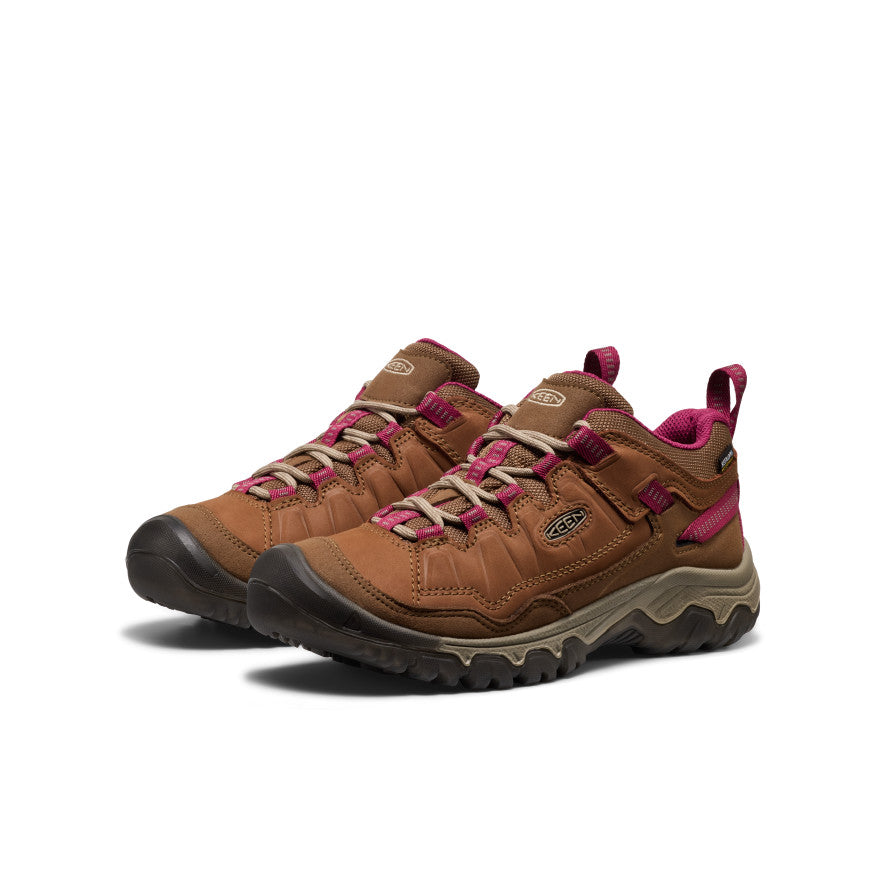 Keen Women's Targhee IV Waterproof Hiking Shoe | Bison/Beaujolais
