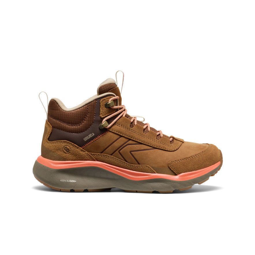 Keen Women's Leiki Waterproof Leather Hiking Boot | Chipmunk/Bison