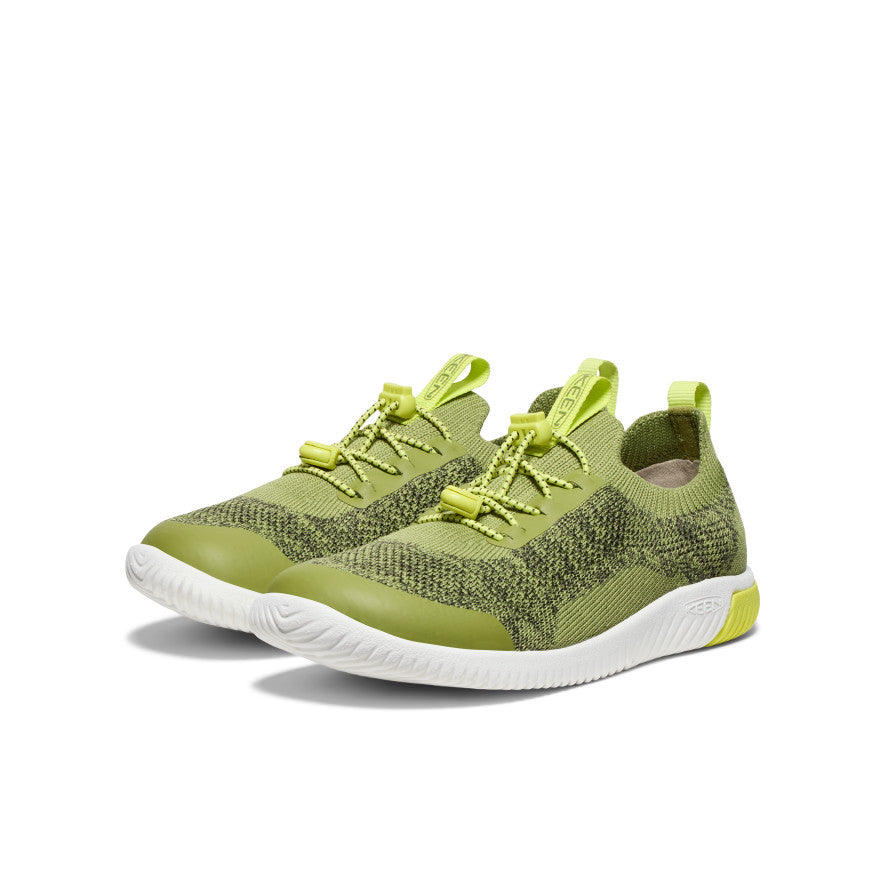 Keen Big Kids' KNX Knit Sneaker | Iguana/Evening Primrose