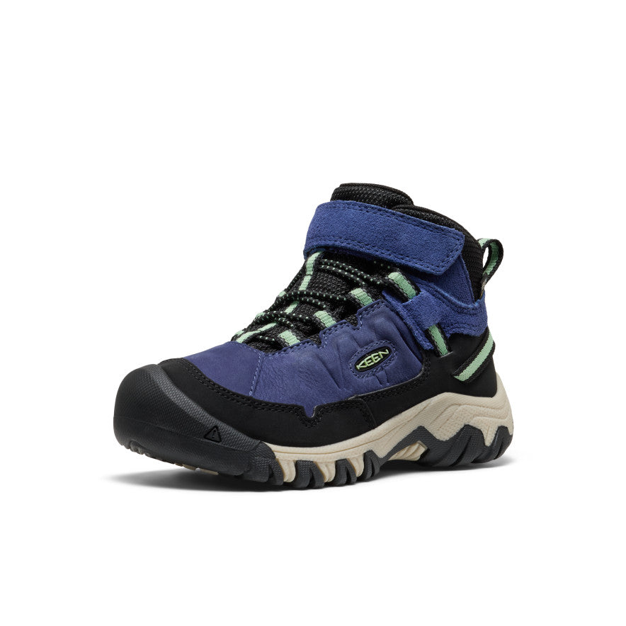 Keen Little Kids' Targhee IV Waterproof Hiking Boot | Skipper Blue/Hemlock