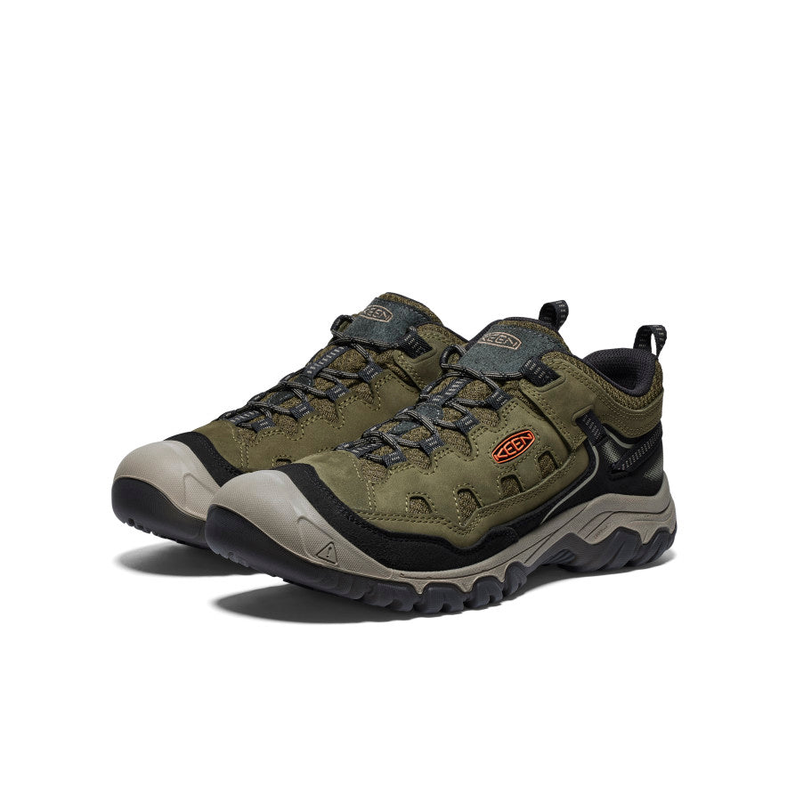 Keen Men's Targhee IV Vented Hiking Shoe | Dark Olive/Gold Flame
