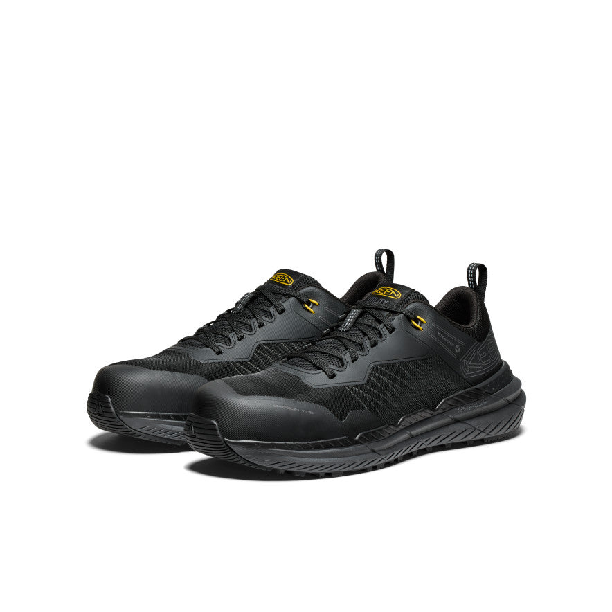 Keen Men's Speedworks Work Sneaker (Carbon Toe) | Black/Steel Grey