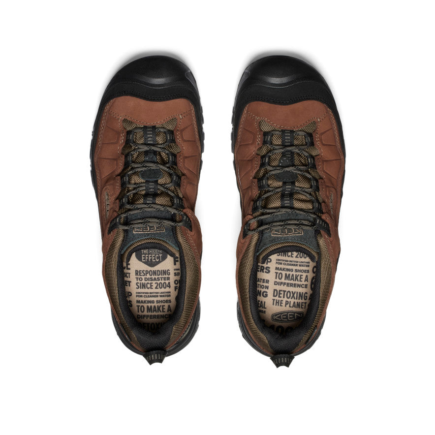 Keen Men's Targhee IV Wide Waterproof Hiking Shoe | Bison/Black