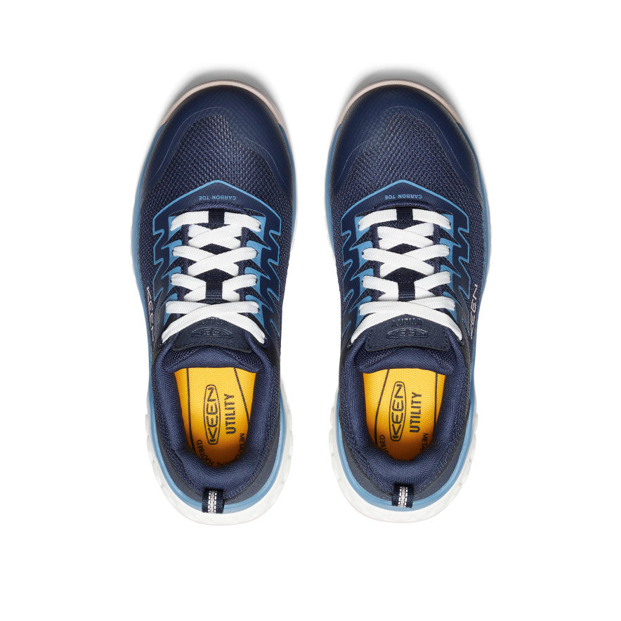 Keen Women's Arvada Work Sneaker (Carbon Toe) | Naval Academy/Peach Whip