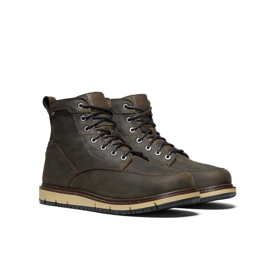 Keen Men's San Jose 6" Waterproof Boot (Soft Toe) | Cascade Brown