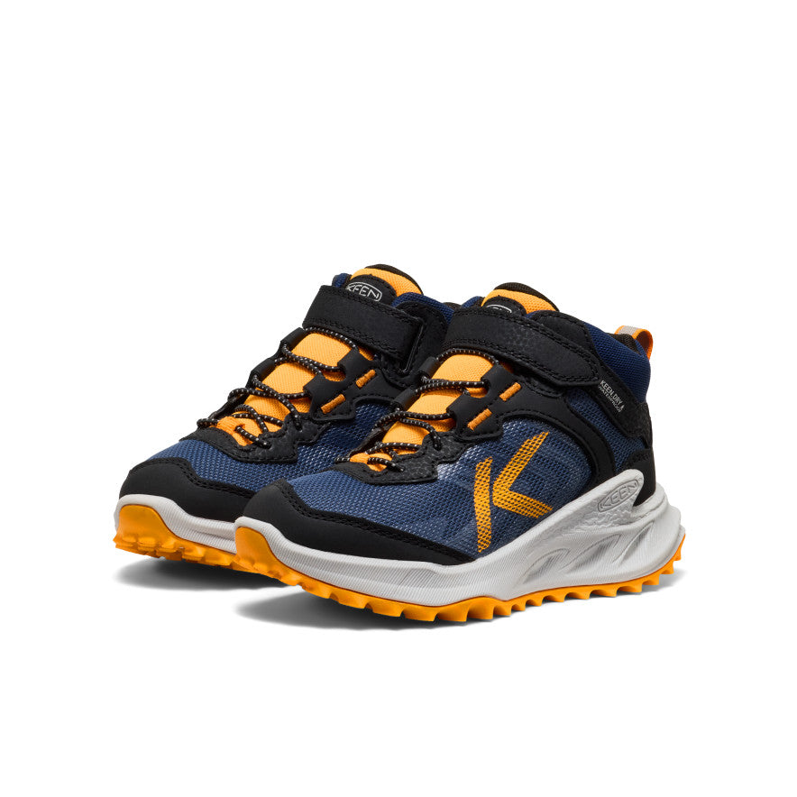 Keen Little Kids' Zionic Waterproof Boot | Naval Academy/Bright Marigold