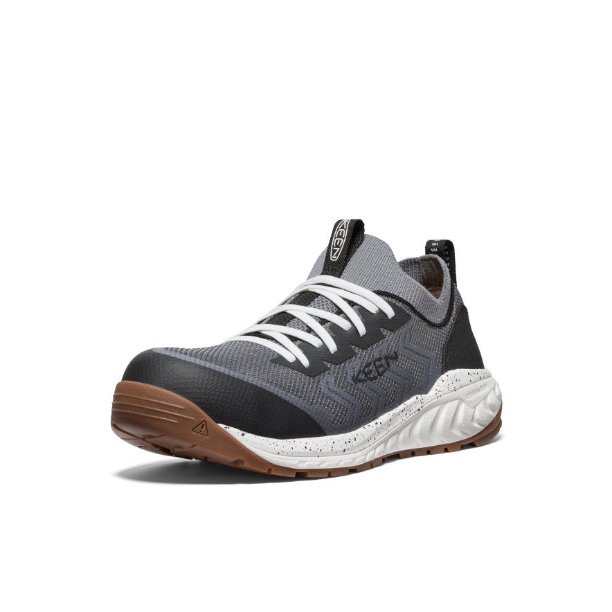 Keen Men's Arvada Shift Work Sneaker (Carbon Toe) | Steel Grey/Gum