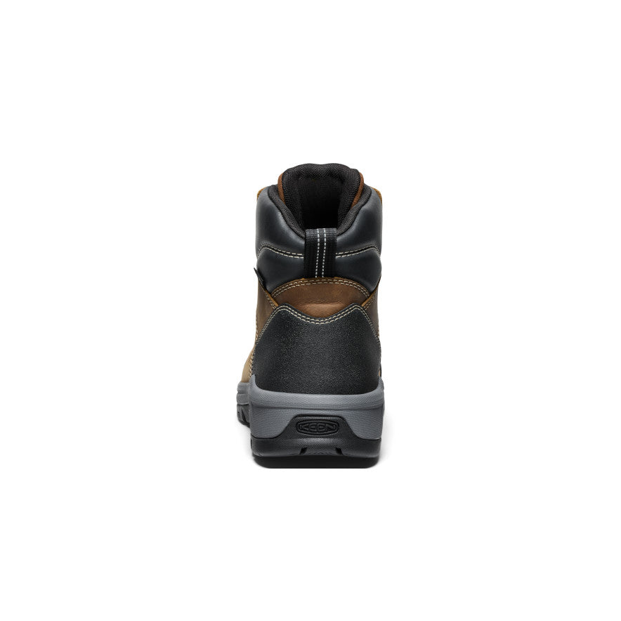 Keen Men's Evanston 6" Waterproof Boot (Soft Toe) | Bison/Black