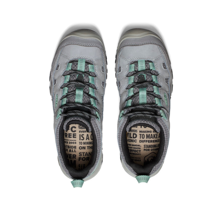 Keen Women's Targhee IV Vented Hiking Shoe | Alloy/Granite Green
