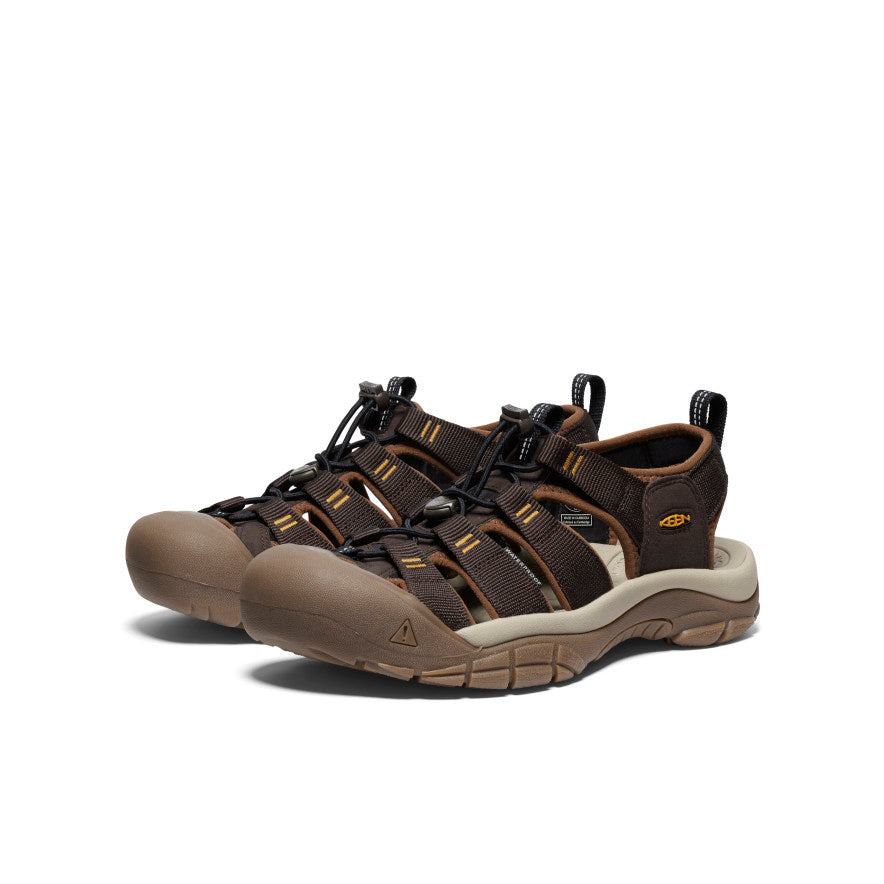 Keen Men's Newport H2 Sandal | Java/Golden Yellow