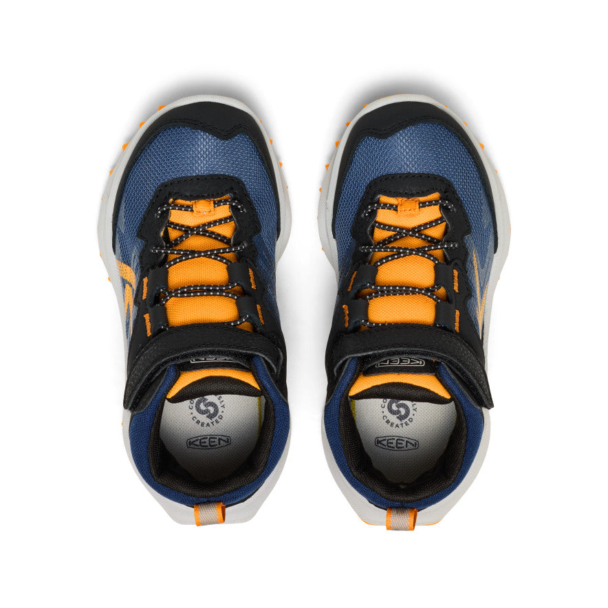 Keen Little Kids' Zionic Waterproof Boot | Naval Academy/Bright Marigold