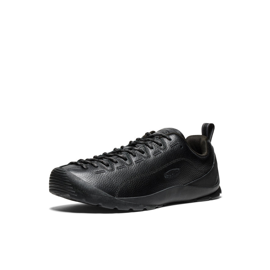 Keen Men's Jasper Sneaker | Black Smooth Leather