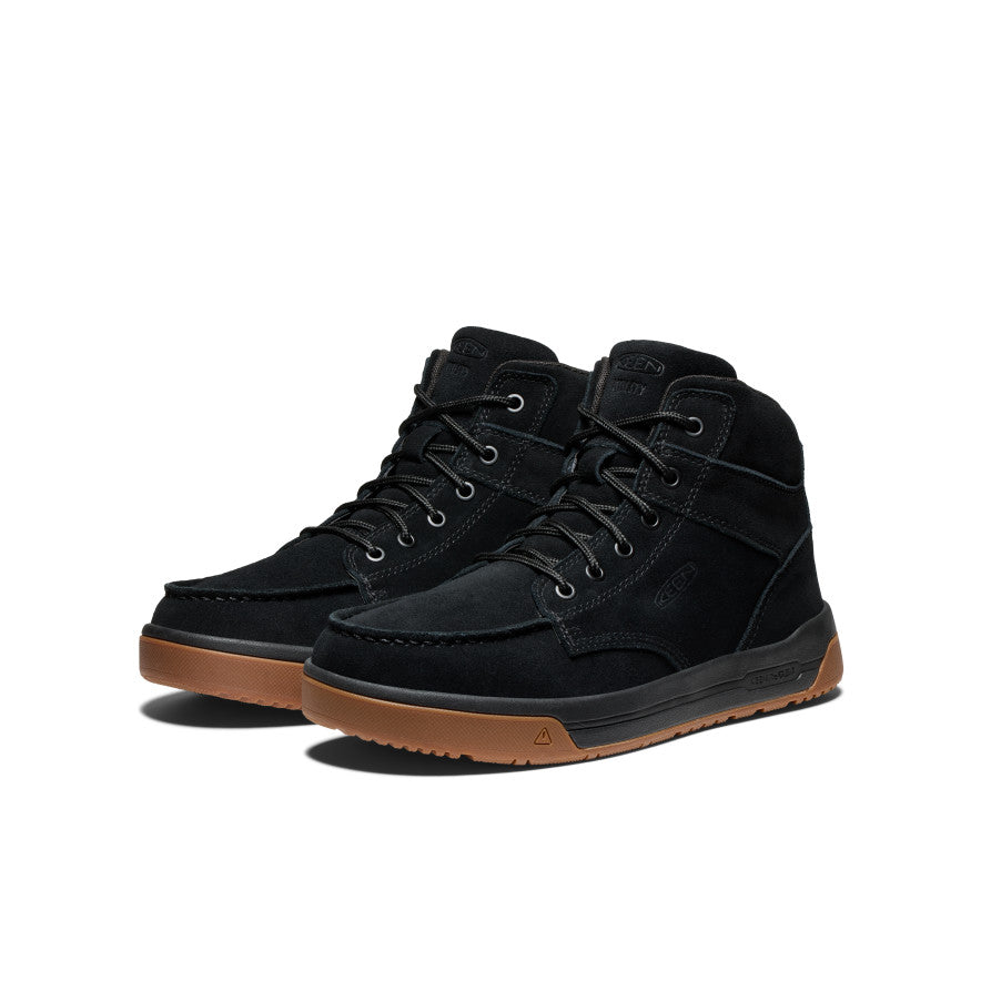 Keen Men's Gibson Boot (Soft Toe) | Black/Gum