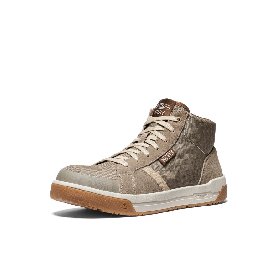 Keen Men's Kenton Mid Work Shoe (Carbon Toe) | Brindle/Gum