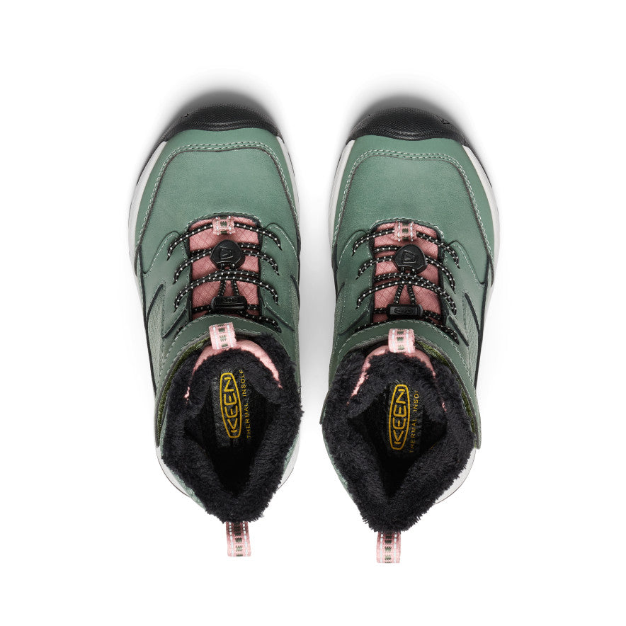 Keen Little Kids' Skua Waterproof Winter Boot | Dark Forest/Rose Elegance