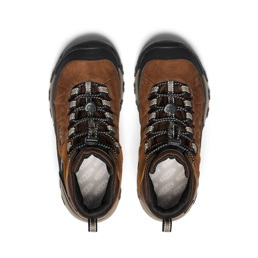 Keen Big Kids' Targhee IV Waterproof Hiking Boot | Bison/Brindle