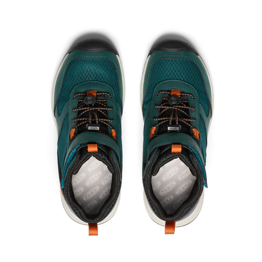 Keen Big Kids' Skua Waterproof Boot | Ponderosa Pine/Gold Flame