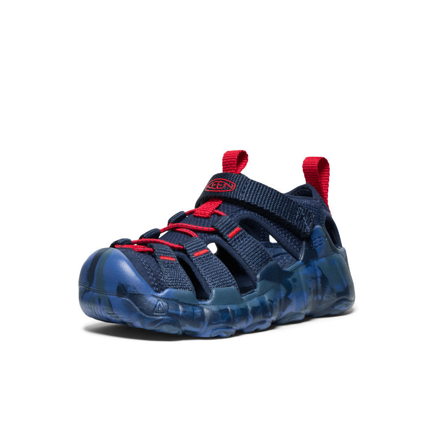 Keen Little Kids' Hyperport H2 Sandal | Naval Academy/Red Carpet