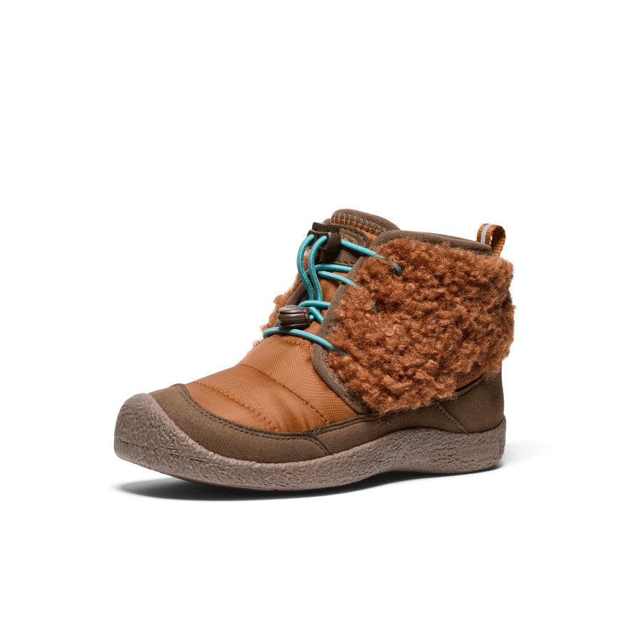 Keen Big Kids' Howser II Waterproof Chukka | Roasted Pecan/Dark Earth