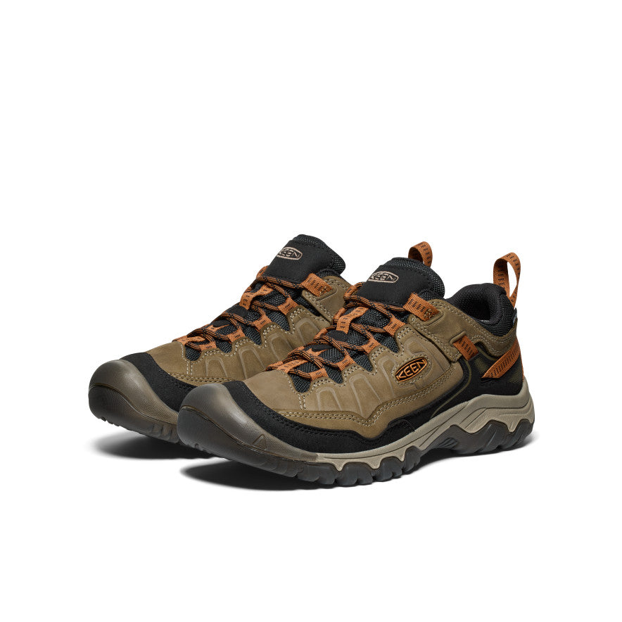 Keen Men's Targhee IV Waterproof Hiking Shoe | Sea Turtle/Roasted Pecan