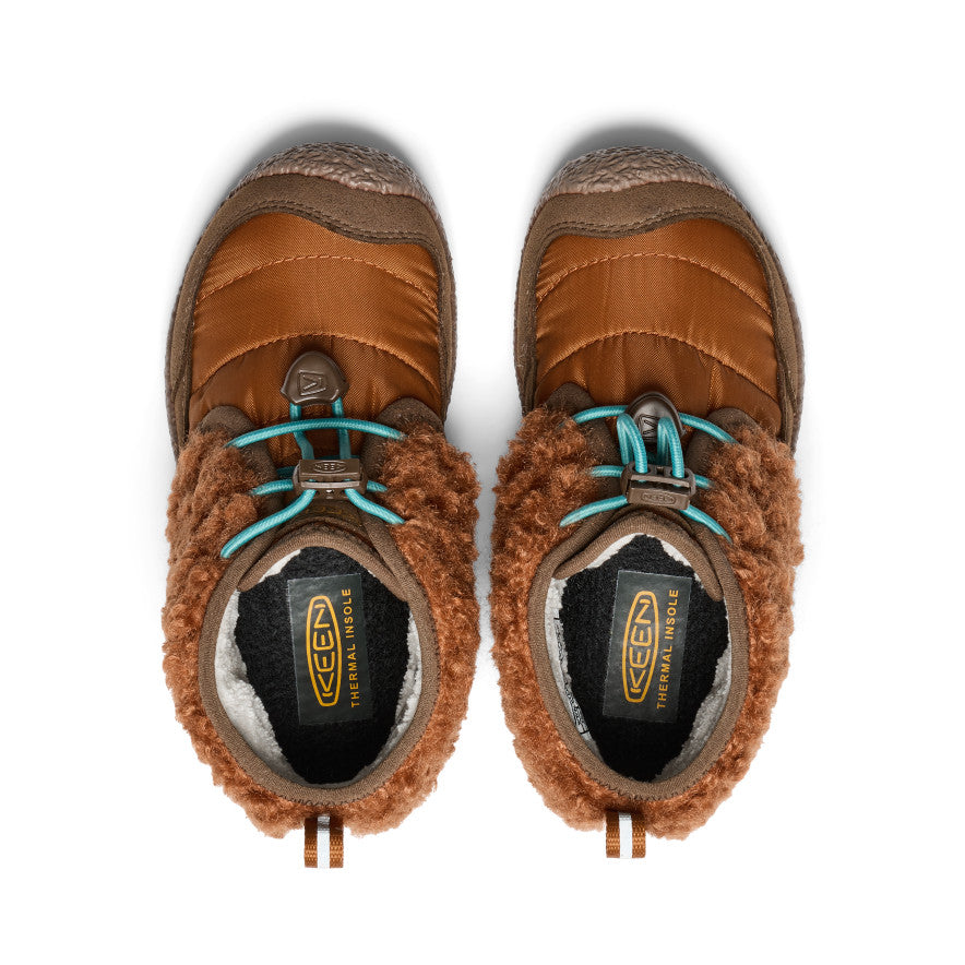 Keen Little Kids' Howser II Waterproof Chukka | Roasted Pecan/Dark Earth