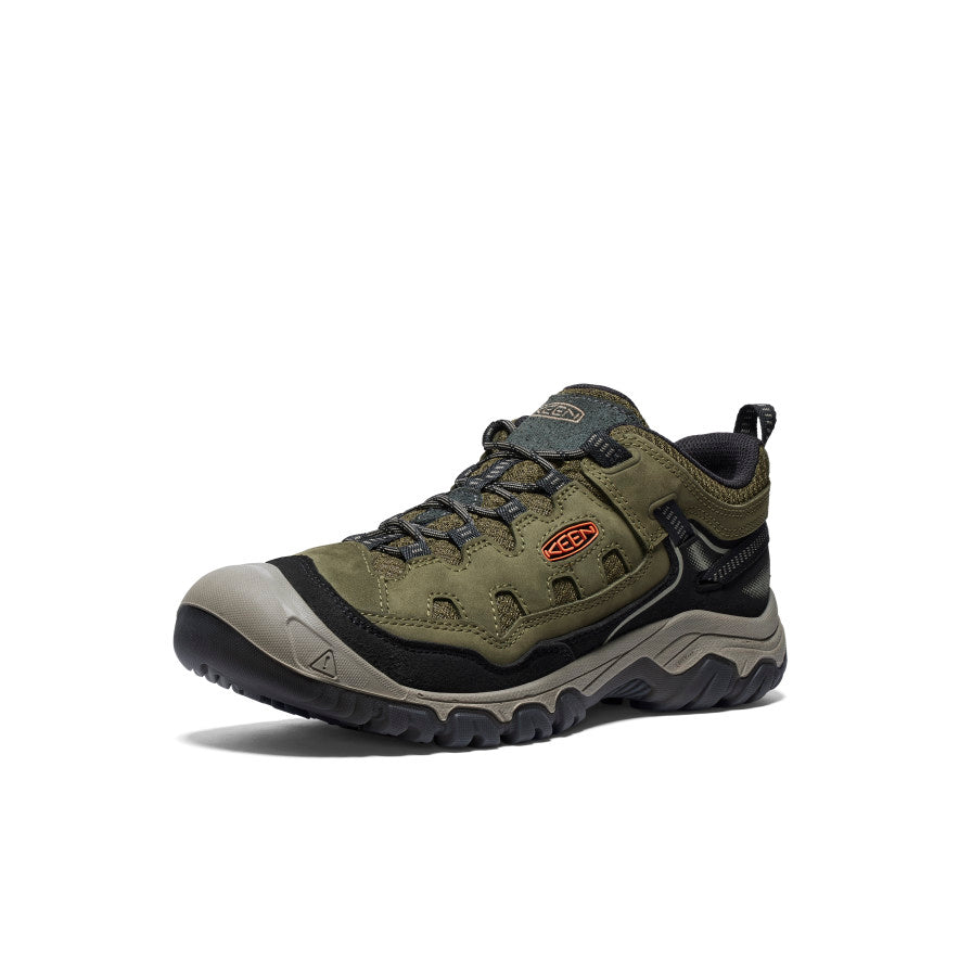Keen Men's Targhee IV Vented Hiking Shoe | Dark Olive/Gold Flame